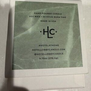 NWT Hotel Lobby Candle - Spa scent